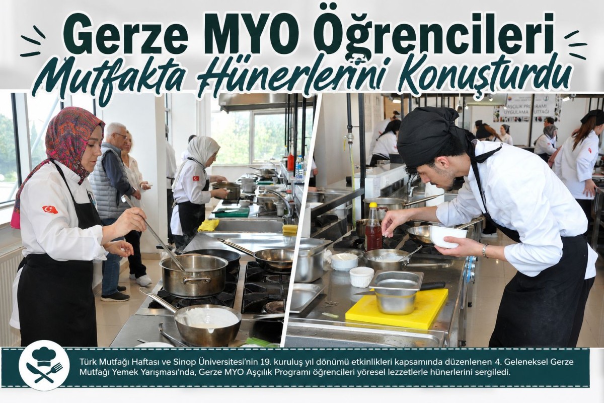 Gerze Mutfağı Yarışmasında Öğrenciler Hünerlerini Sergiledi