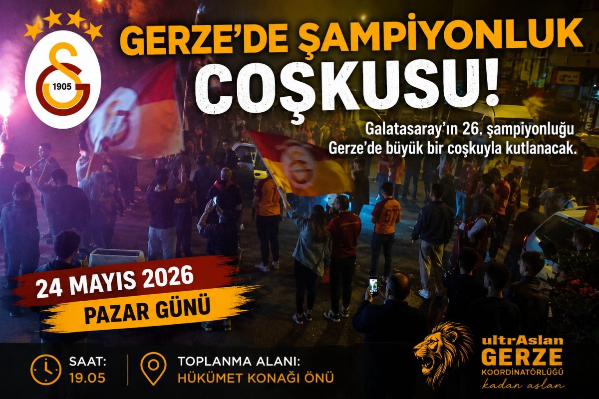 Galatasaray’ın 26. Şampiyonluğu Gerze’de Kutlanacak