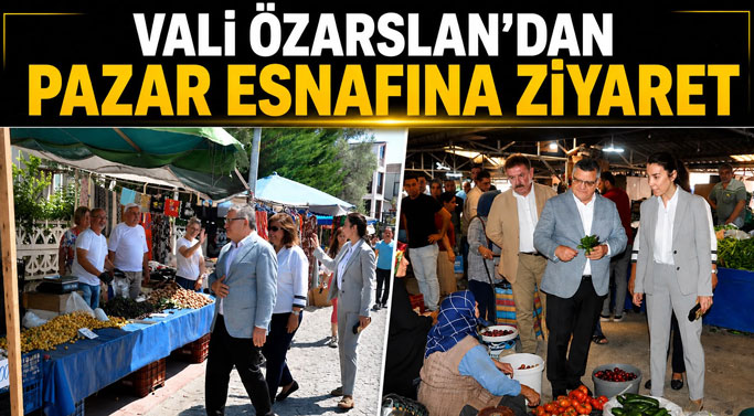 Vali Özarslan’ dan Gerze Cuma Pazarı’na Ziyaret