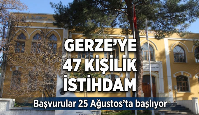 Gerze’ye 47 Kişilik İstihdam Fırsatı! Başvurular 25 Ağustos’ta Başlıyor