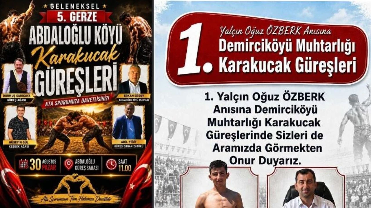 Gerze ve Sinop' ta Karakucak Güreşleri Düzenlenecek