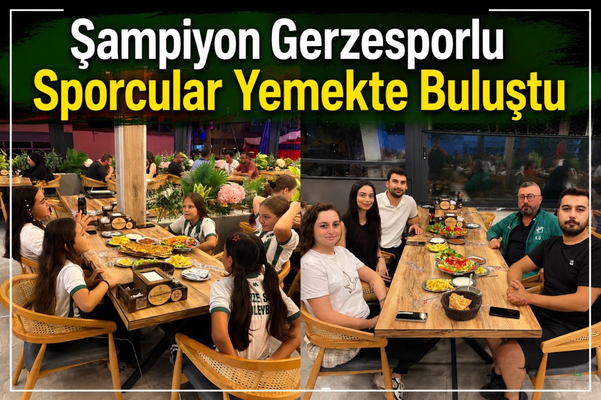 GERZESPOR MİNİ KIZ VOLEYBOL TAKIMI ŞAMPİYONLUĞUNU KUTLADI